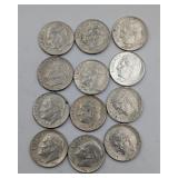 12- 1964 90% Silver Roosevelt Dimes