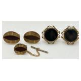Very Nice Vintage Cufflinks & Tie Tack