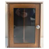 2-Section Wood Display/Storage Cabinet