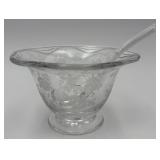 Vtg. Fostoria Glass ï¿½Willowmereï¿½ Gravy Bowl