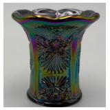 Vtg Fenton Amethyst Canival Glass Toothpick Holder