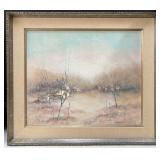 Original Painting Titled ï¿½Feltï¿½s Villageï¿½ Signed