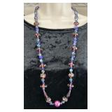 32ï¿½ Necklace of Mixed Glass Beads