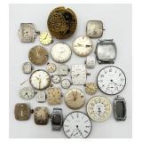 25 Various Antique & Vintage Watch Movements