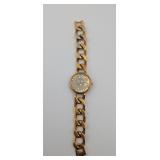 Ladies' Anne Klein Gold Tone Lion Watch