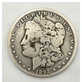 1892-O Morgan Silver Dollar