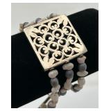 Sterling Silver 3-Strand Bracelet