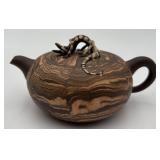 Unique Marbled Clay Yixing Teapot