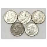 5-1963 90% Silver Roosevelt Dimes