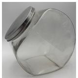 Large Clear Glass Canister