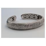 Judith Ripka Sterling Silver Cuff Bracelet, 52 gr