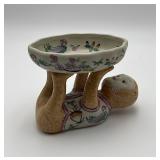 VTG Chinoiserie monkey floral bowl/trinkets