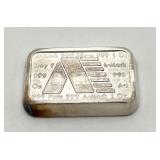 A-Mark 1 Troy Oz. .999 Fine Silver Bar