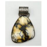 RARE Maligano Jasper & Sterling Silver Pendant