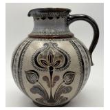 Vtg. German Salt-Glazed Stoneware Pitcher