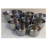 Large Lot Of Metal Mixing Bowls