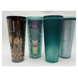 4 Very Nice Starbucks Tumblers