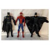 Bateman & Spider-Man Figurines