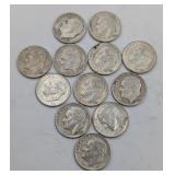12- 1959 90% Silver Roosevelt Dimes