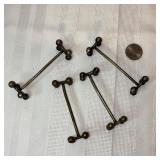 Vintage Brass Knife Rests - 4 Total
