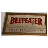 VTG ï¿½Beefeaterï¿½ Gin Mirror Sign