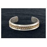 Zuni Sterling Silver & 12K GF Cuff Bracelet