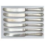 6 Alvin Sterling Handle Old French Hollow Knives