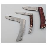 3 Pocket Knives: Silver Sword, Remington, Marble