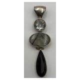 Sterling Silver & Gemstone/Stone Pendant