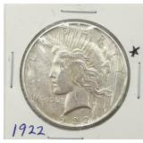 1922 Peace Silver Dollar