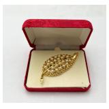 Beautiful Golden Leaf Pin