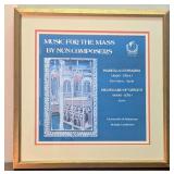 Vtg. Gilt Framed U of A Schola Cantorum Album