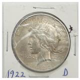 1922-D Peace Silver Dollar