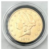 1878-S GOLD Double Eagle $20 Coin