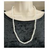 Genuine Pearl Necklace w/ 14K Gold Clasp