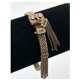 1874 14K Gold Victorian Mesh Slide Bracelet