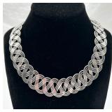 Unique Sterling Silver Choker Necklace
