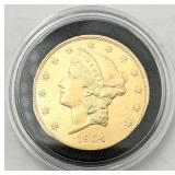 1904 GOLD Double Eagle $20 Coin