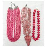Beautiful in Pink! 3 Fashion Necklaces