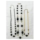 3 Always Welcome Black & White Necklaces