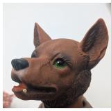 2 Vintage Hand Puppets: Big Bad Wolf &  Crone