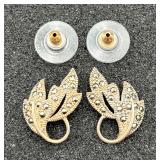 Gorgeous Pair of Sterling Leaf-style Earrings