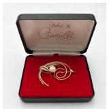 Elegant Textured Swirl Pin