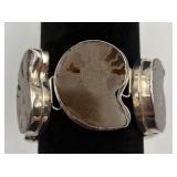 Gorgeous Sterling Silver Ammonite Bracelet