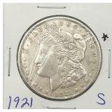 1921-S Morgan Silver Dollar