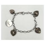Vintage Sterling Silver Charm Bracelet