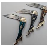3 Lady Leg Pocket Knives