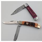 2 Pocket Knives: Frost Cutlery & Damascus