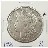 1921-S Morgan Silver Dollar