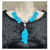 Sterling & Sleeping Beauty Turquoise Necklace